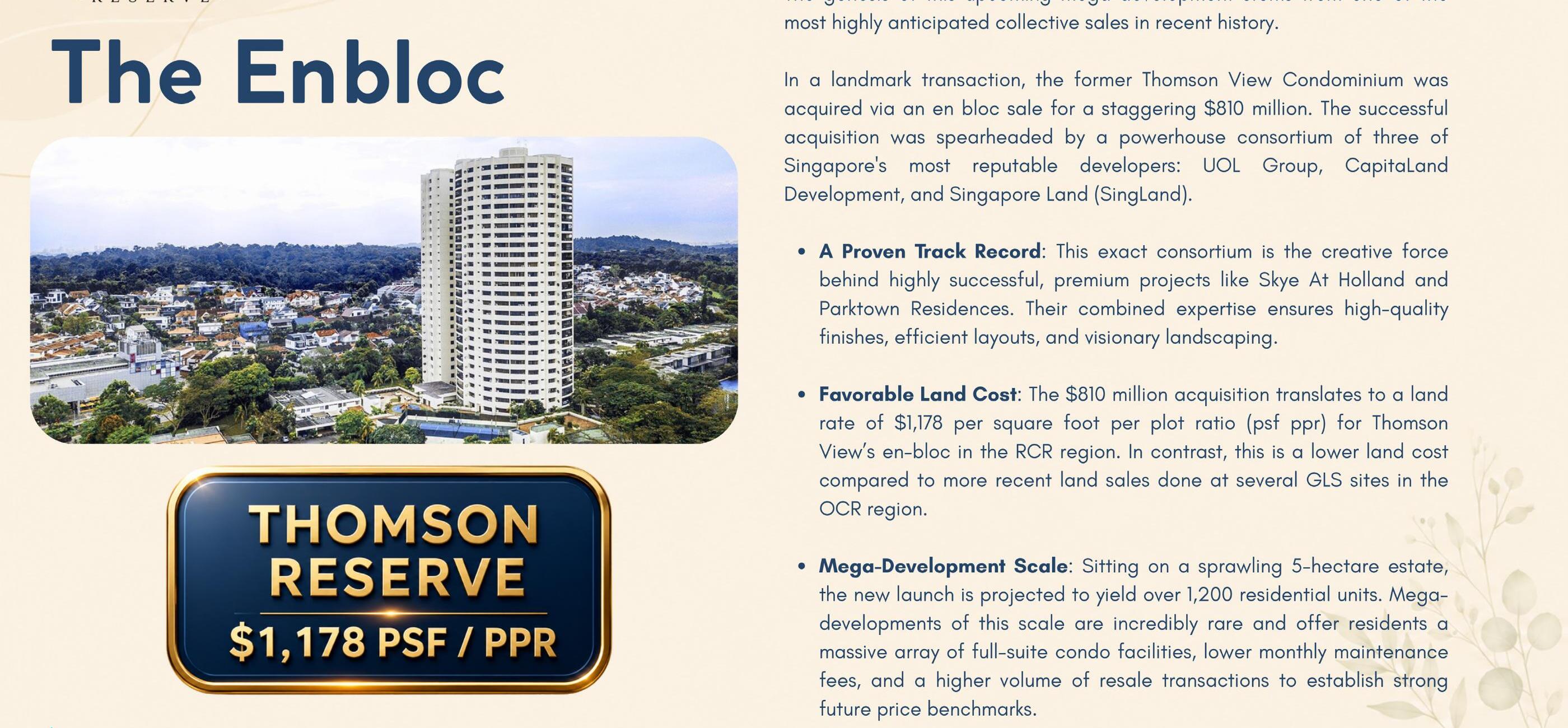 The former Thomson View Condominium — site of the $810M en-bloc that became Thomson Reserve